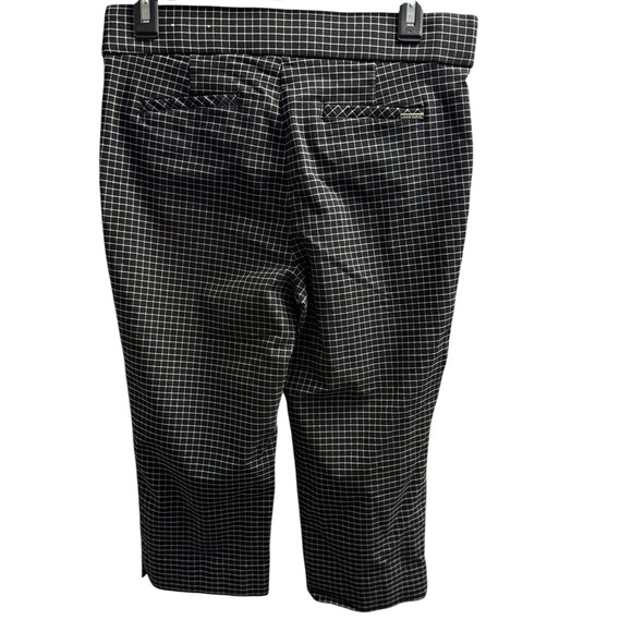 Anne Klein Black & White Checkered Capri Dress Pants - Size Small - Picture 2 of 3
